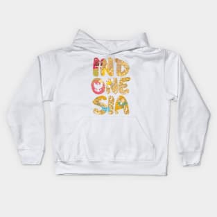 Indonesia Font Kids Hoodie